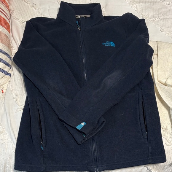 The North Face Dark Blue Fleece Jacket - Picture 1 of 4